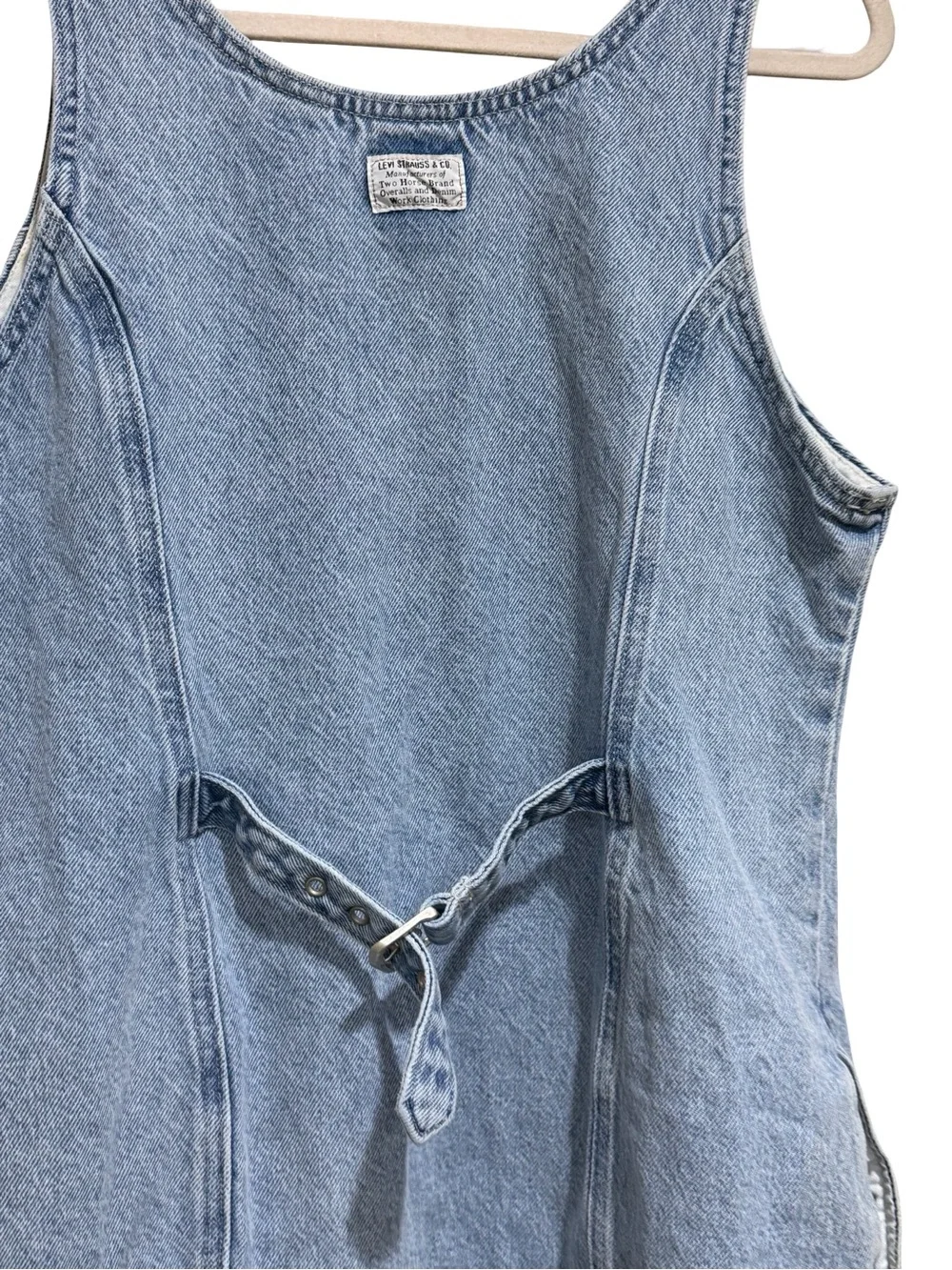 🌟 Levi's Tuli Denim Mini Dress Size Large‎ Blue Jean Dress